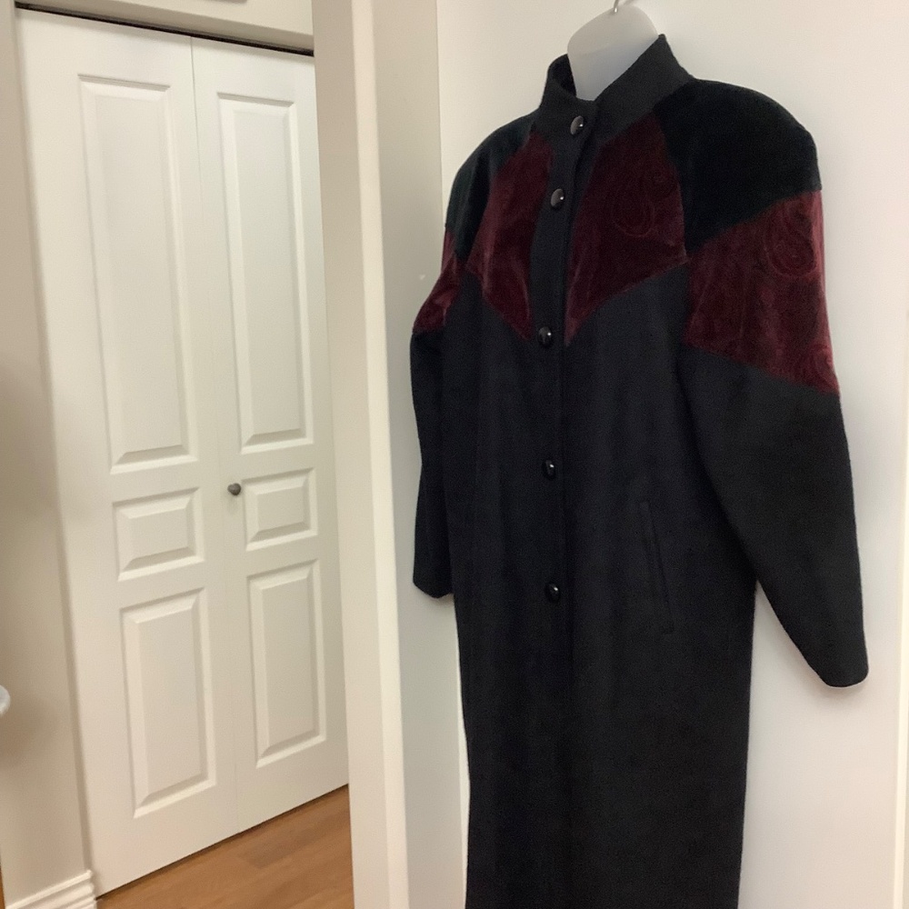 Vintage Fabulous WOOL  (80%) coat M/L 36-38 bust UNION MADE VTG - Picture 2 of 13